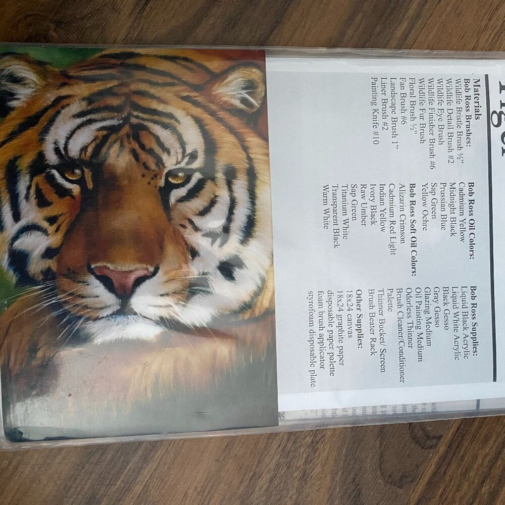 The Bob Ross wildlife painting packet